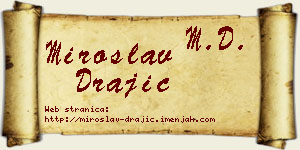 Miroslav Drajić vizit kartica